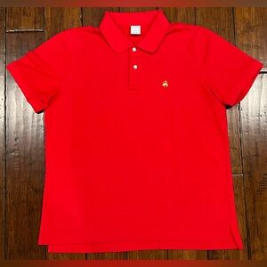 Brooks Brothers Mens XXL Slim Fit Performance Polo Red Golden Fleece 1818 EUC